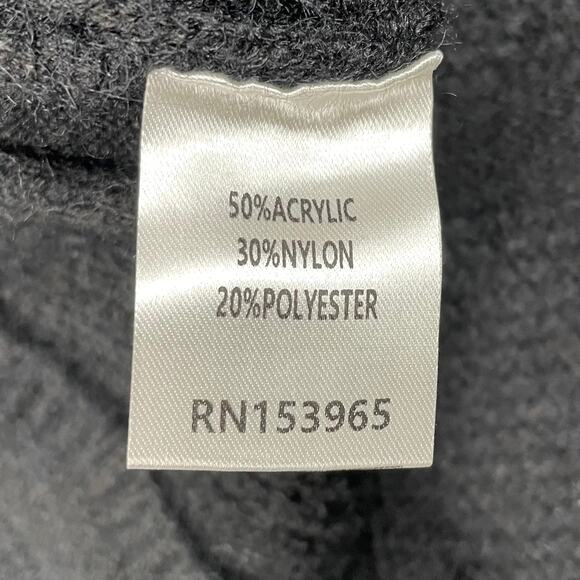 Area Stars Open Back Knit Sweater Dress Black Size M Long Sleeve Mock Neck - Picture 9 of 15